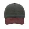 Casquette kaki-marron en laine polyester réglable T58