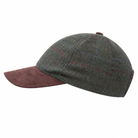 Casquette kaki-marron en laine polyester réglable T58