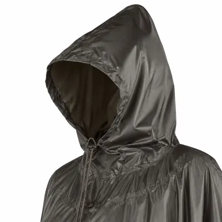 Poncho imperméable kaki unisexe - Taille unique