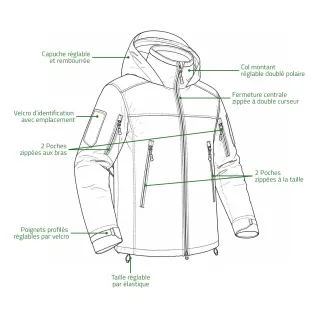 Parka Homme XMF 200 A10® - Imperméable & Résistante Marron