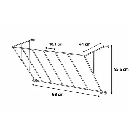 Râtelier zingué simple KERBL - Résistant et pratique