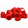 Bagues à clip éco rouge Ø25mm - Lot de 50 pièces
