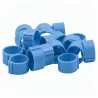 Bagues à clip éco turquoise Ø25mm - Lot de 50 pièces