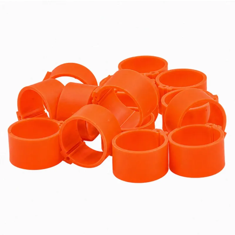 Bagues à clip éco Ø25mm - Lot de 50 - Orange