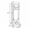 Poussoir à saucisses Reber® 5L - Inox - 4 entonnoirs inclus