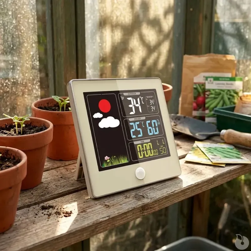 Station météo LCD couleur sans fil pour extérieur