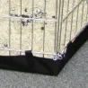 Tapis étanche pour enclos petits animaux 50x50cm noir