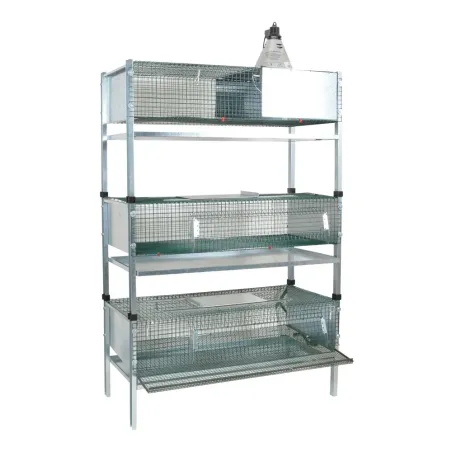 Lot de 5 mangeoires galvanisées 7kg pour volailles