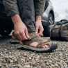 Sandales homme synthétique marron - Confort et résistance