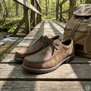 Chaussures Danube cuir marron semelle caoutchouc 40-46
