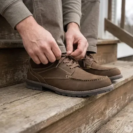 Derby cuir gras marron - Confort et élégance 39-46