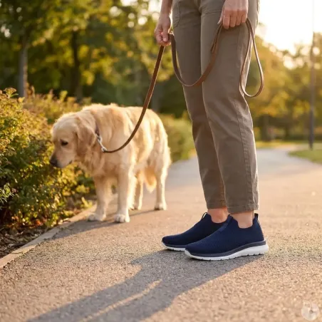 Baskets femme sans lacets bleu marine - Confort et style