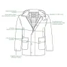 Veste Poacher Walker and Hawkes - Coton ciré vert style anglais