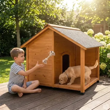 Niche en bois pour terrasse 130x105x100cm - Épicéa traité