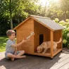 Niche en bois pour terrasse 130x105x100cm - Épicéa traité
