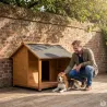 Niche en Bois pour Chien - Terrasse Épicéa 100x90x82cm