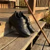 Baskets cuir velcro éleveur - Semelle PVC antidérapante