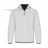 Pull camionneur gris Carmel - 70% acrylique 30% laine