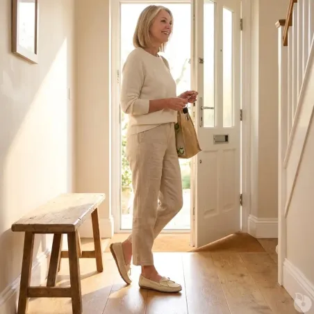 Mocassins femme cuir suédé beige 36-41 - Confort & élégance