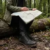 Bottes Grass cuir noir imperméables - Semelle PU