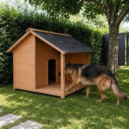 Niche en bois pour terrasse - Épicéa 150x120x120 cm