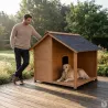 Niche en bois pour terrasse - Épicéa 150x120x120 cm