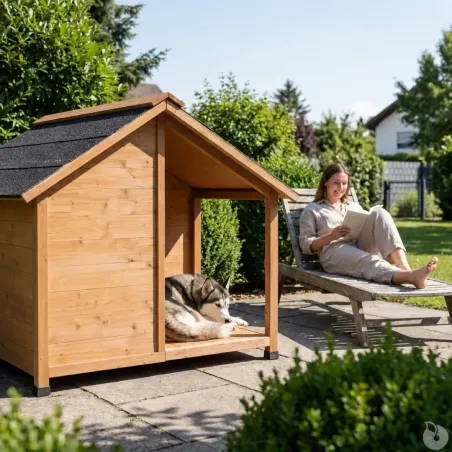 Niche en bois pour terrasse - Épicéa 150x120x120 cm