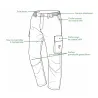 Pantalon Francital anti-coupure homologué - Coton 54%