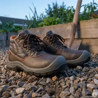 Chaussures sécurité Kansas S3 cuir marron - Élevage & Jardin