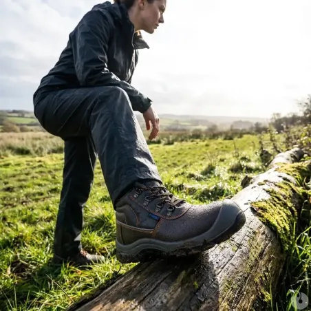 Chaussures sécurité Kansas S3 cuir marron - Élevage & Jardin