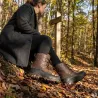 Bottines Hudson cuir marron isolantes 40-46 pour extérieur