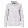 Chemise femme élégante carreaux coton ocre XS-2XL