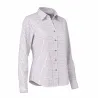 Chemise femme élégante carreaux coton ocre XS-2XL