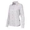 Chemise femme élégante carreaux coton ocre XS-2XL