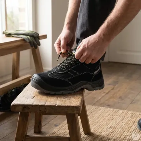 Chaussures sécurité Gobi S1P noires - embout acier antidérapant
