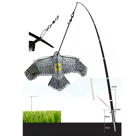 Cerf-volant effaroucheur anti-oiseaux pour cultures