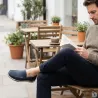 Chaussures bateau homme bleu marine sans lacets