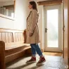 Baskets montantes femme bordeaux/vert - Tailles 36 à 41
