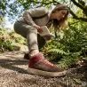 Baskets montantes femme bordeaux/vert - Tailles 36 à 41