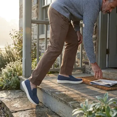 Mocassins bleus respirants pour éleveurs et jardiniers
