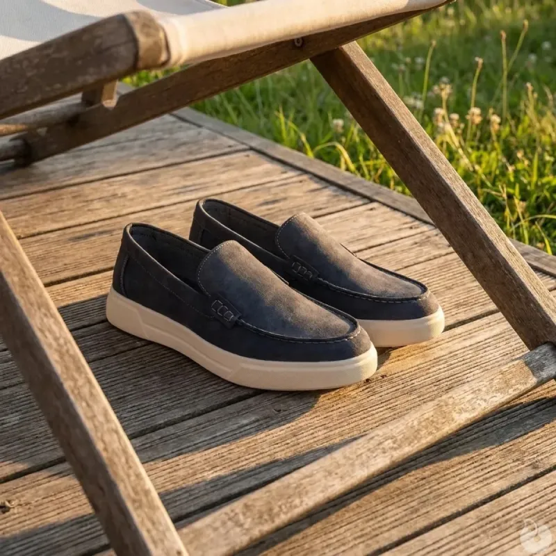 Mocassins bleus respirants pour éleveurs et jardiniers