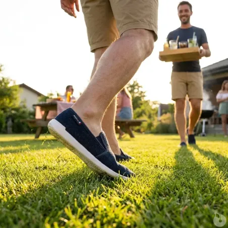 Espadrilles homme Rescudo Bleu Marine - Confort léger