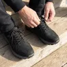 Chaussures basses Ayoka Dick noires en cuir imperméable