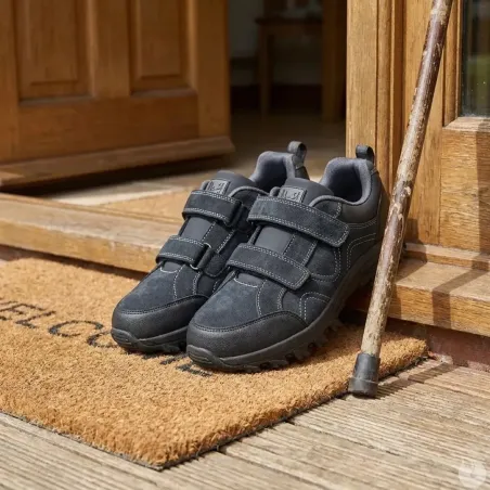 Chaussures Oregon Teamwood à scratch gris - Confort