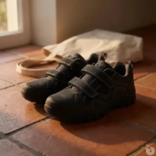Chaussures Oregon Teamwood à scratch gris - Confort