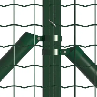 Kit clôture 20m grillage PVC 50x50mm - Hauteur 1,20m