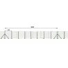 Kit clôture 20m grillage PVC 50x50mm - Hauteur 1,20m