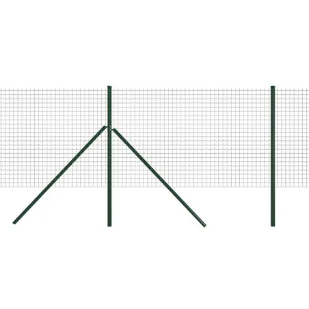 Kit clôture 20m grillage PVC 50x50mm - Hauteur 1,20m