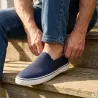 Chaussures homme textile bleu marine - Confort & style