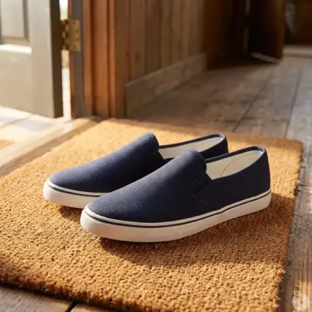 Chaussures homme textile bleu marine - Confort & style